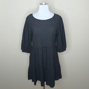 WAYF Eyelet Embroidered Tiered Dress Dede x Emily Collab